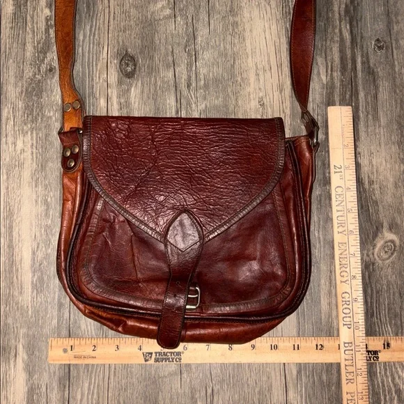 Vintage Komal’S passion leather crossbody bag -
70s - Picture 3 of 6